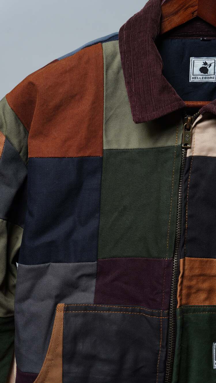 Upcycled Patchwork Jacket Size S - Picture 3 of 7